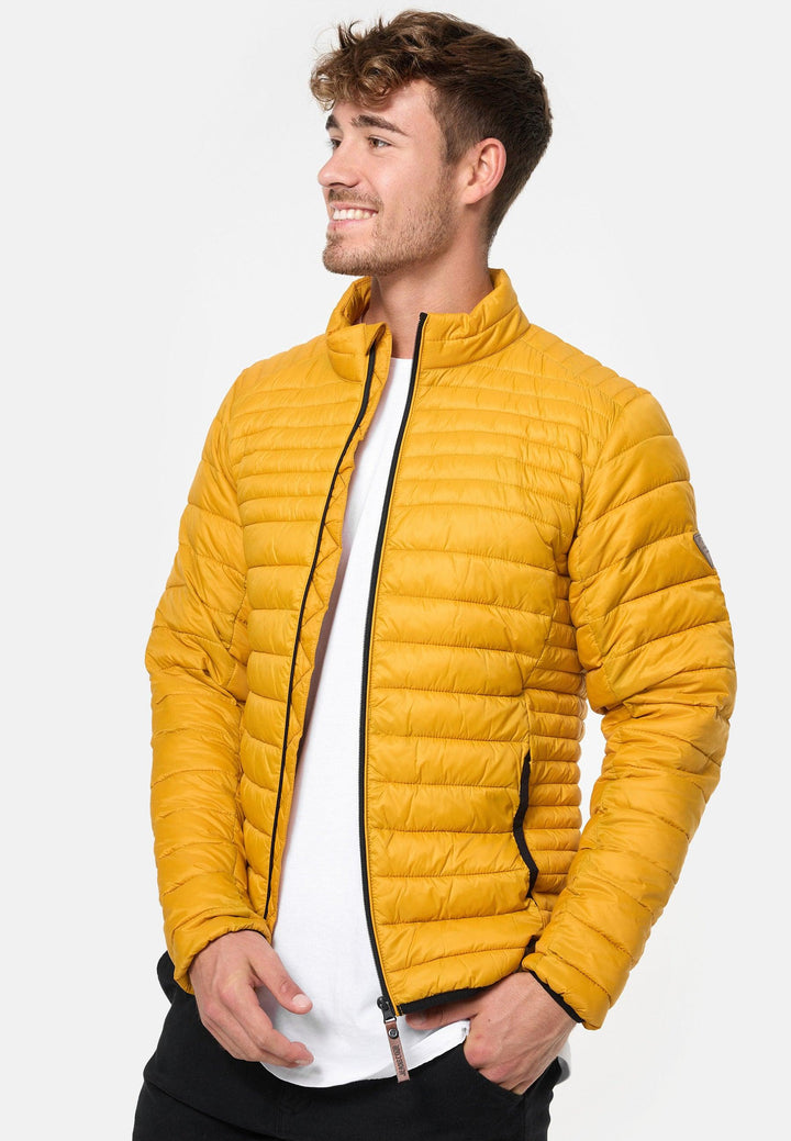 Indicode Herren Islington Steppjacke in Daunenjacken-Optik mit Stehkragen - INDICODE