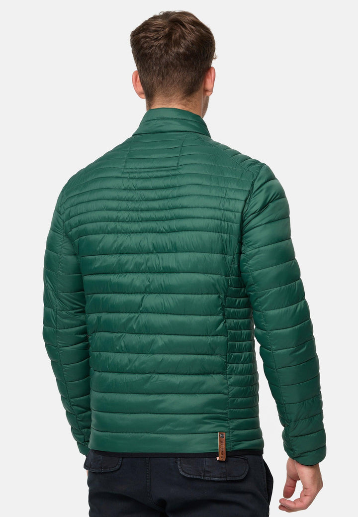 Indicode Herren Islington Steppjacke in Daunenjacken-Optik mit Stehkragen - INDICODE