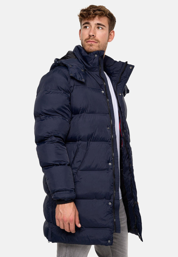 Indicode Men's Leugene Parka with hood and concealed zip