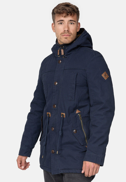 Indicode Herren Barge Winterjacke mit Kapuze & Teddyfutter