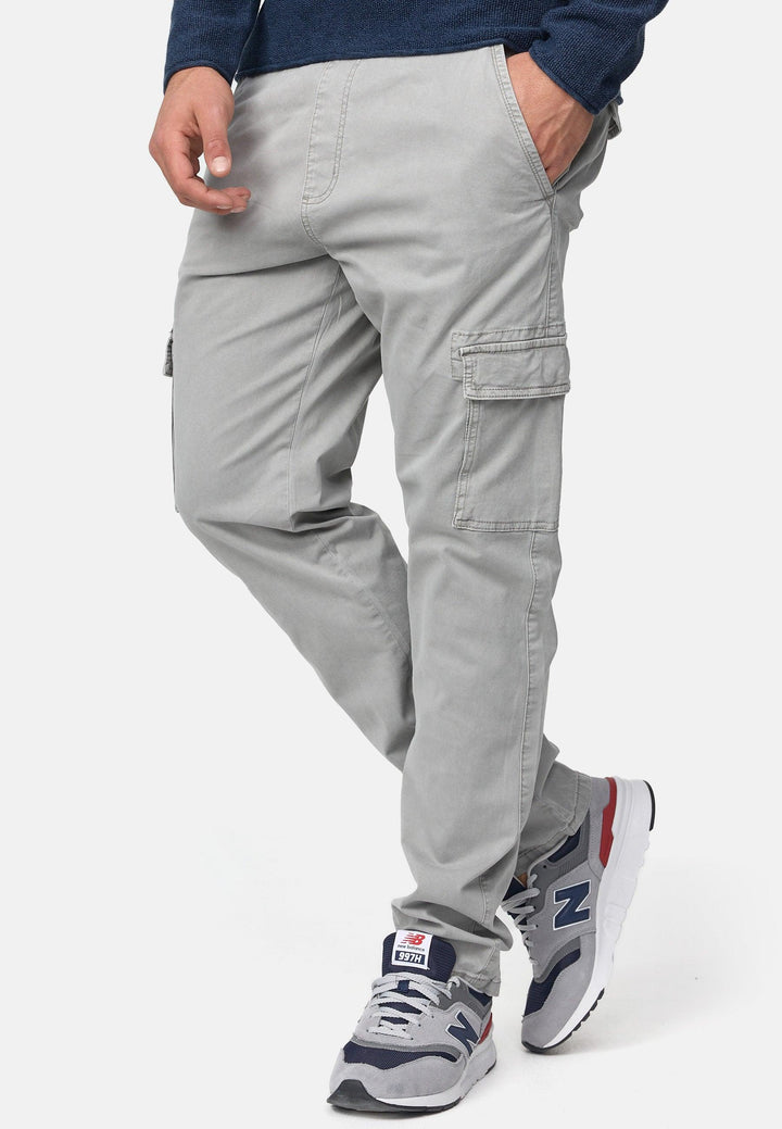 Indicode Herren Broadwick Cargohose aus Baumwolle mit 6 Taschen - INDICODE