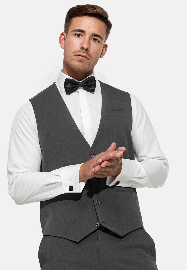 Jeff Herren Nikolaj Plain Weste mit Viskose-Anteil - INDICODE