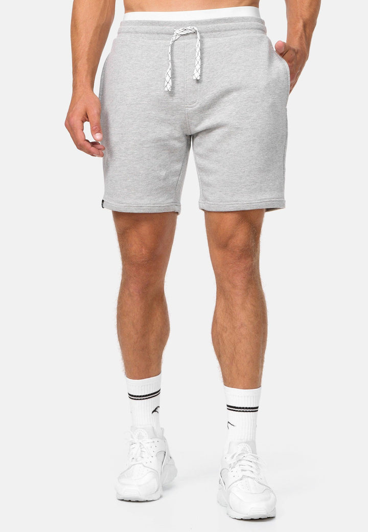 Indicode Herren Eddy 2er-Pack Sweatshorts mit Kordel - INDICODE