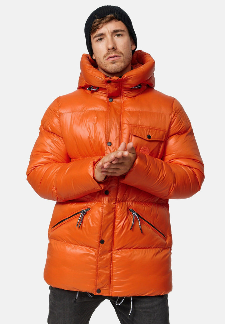Indicode Herren Local Winterjacke in Daunenjacken-Optik mit Kapuze - INDICODE