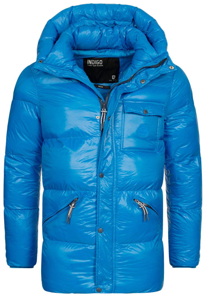 Indicode Herren Local Winterjacke in Daunenjacken-Optik mit Kapuze - INDICODE