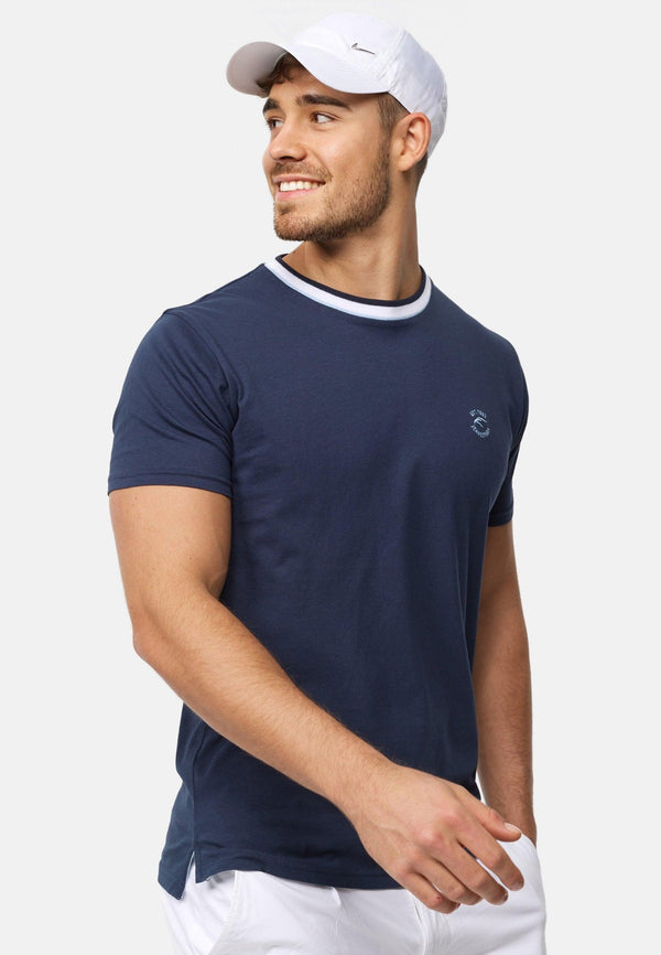 Indicode Herren Atlas T-Shirt mit Rundhals-Ausschnitt aus 100% Baumwolle