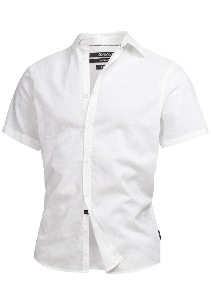 Indicode Herren INBravida Kurzarm-Hemd mit Button-Down-Kragen - INDICODE