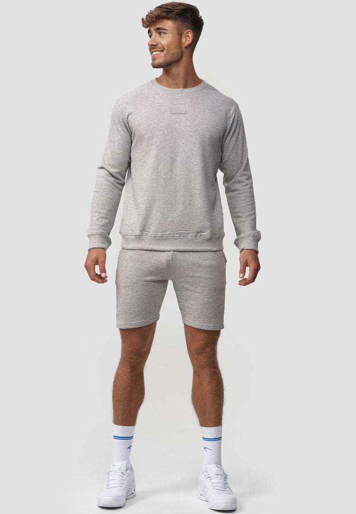 Indicode Herren Baxter Sweatshirt mit Ripp-Bündchen aus Baumwoll-Mix