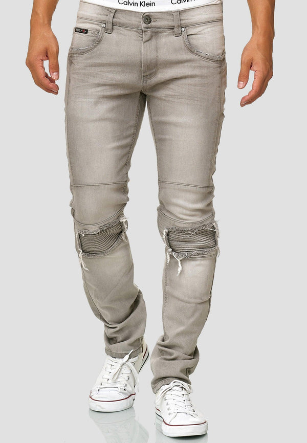 Indicode men's Nevada jeans made of cotton with stretch content