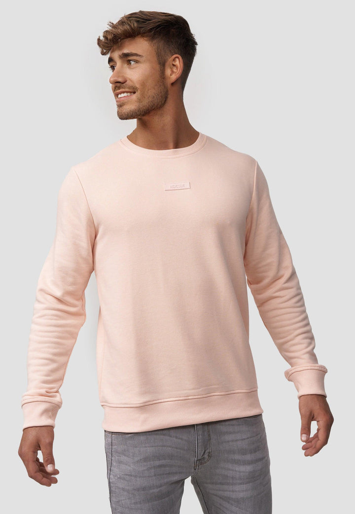 Indicode Herren Baxter Sweatshirt mit Ripp-Bündchen aus Baumwoll-Mix
