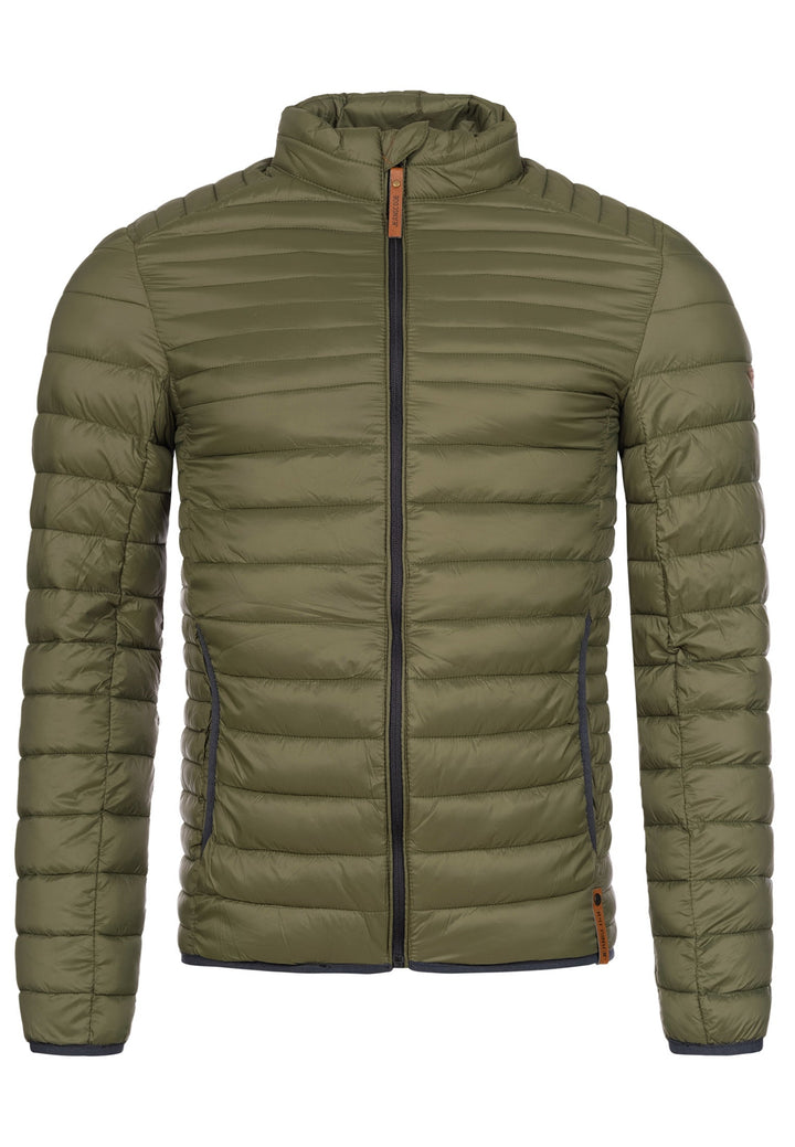 Indicode Herren Islington Steppjacke in Daunenjacken-Optik mit Stehkragen - INDICODE
