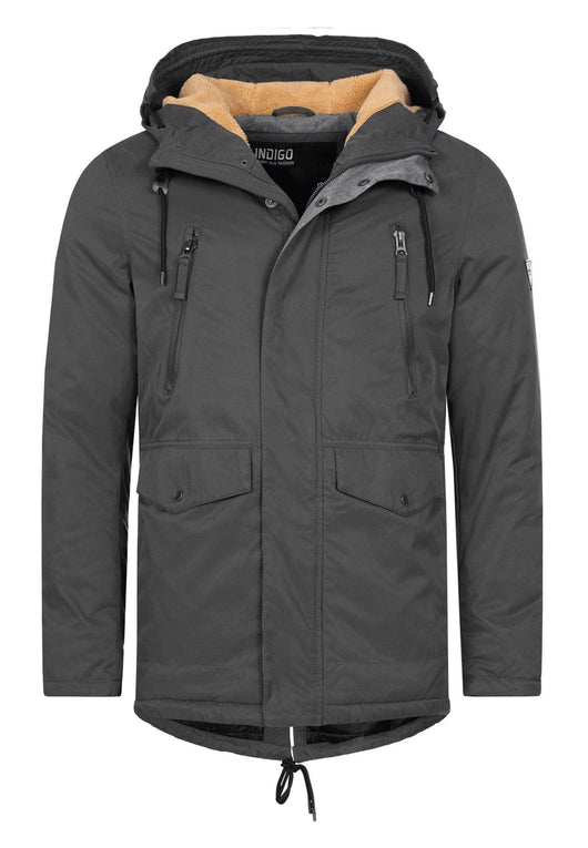 Indicode Men's Loaf Parka with Teddy Lining & Hood