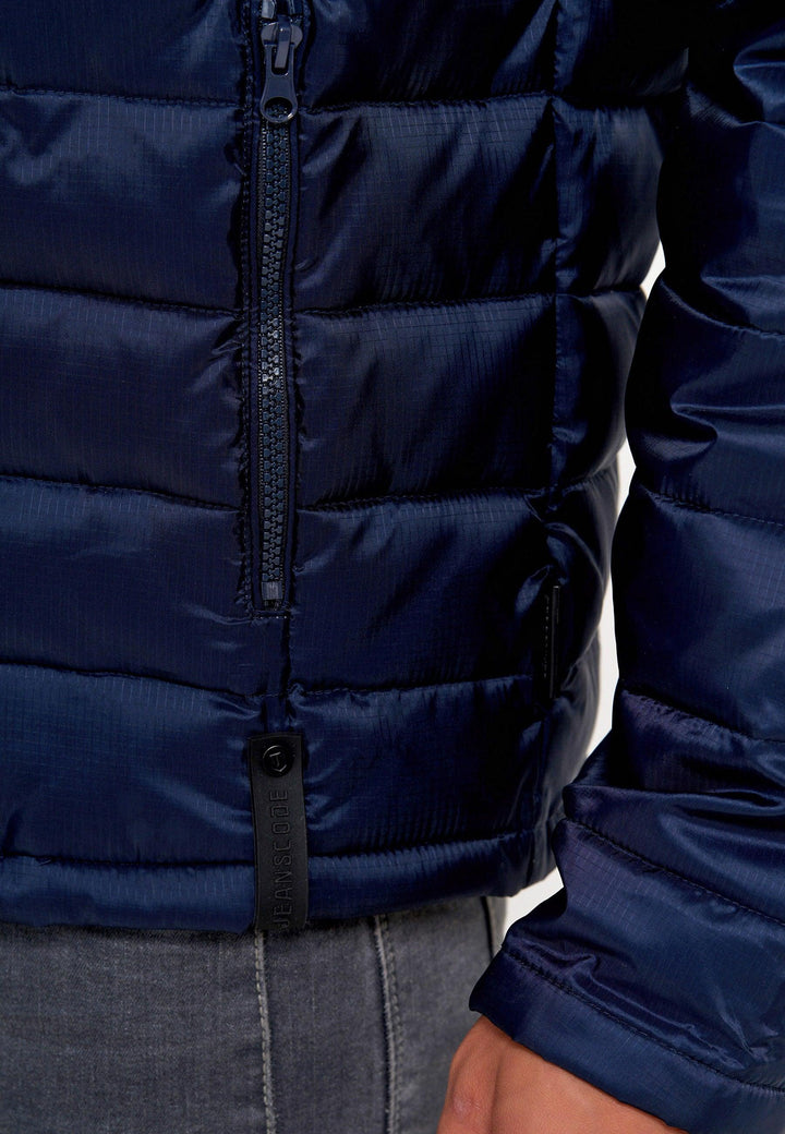 Indicode Herren Hampshire Steppjacke in Daunenjacken-Optik mit abnehmbarer Kapuze - INDICODE