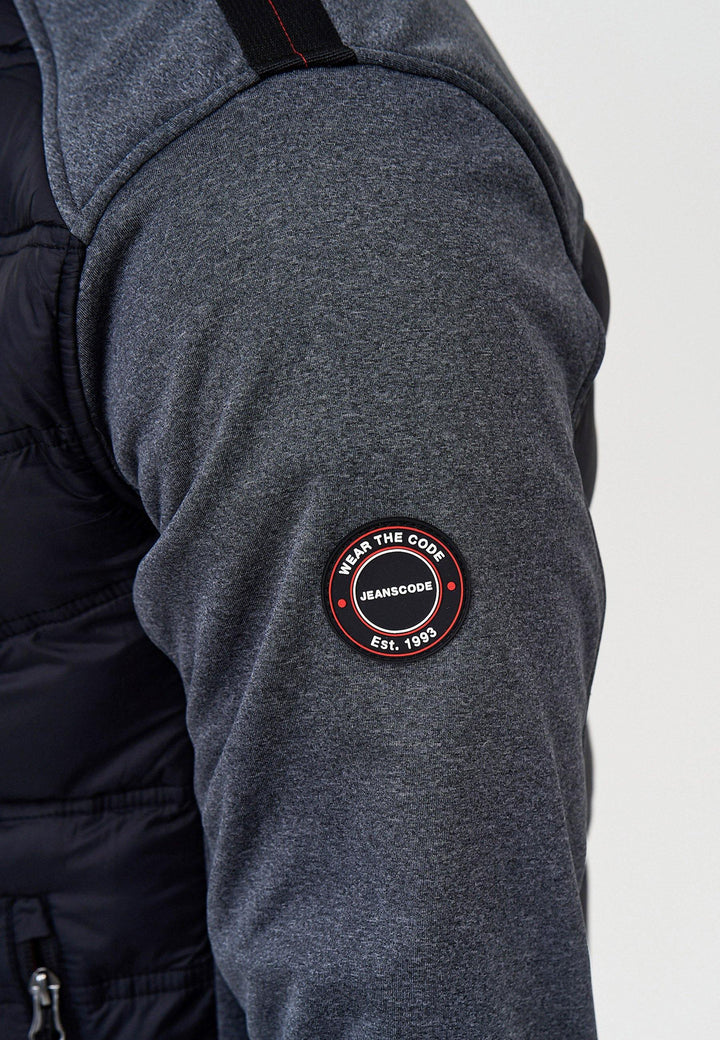 Indicode Herren Alterio Steppjacke mit Softshell-Ärmeln
