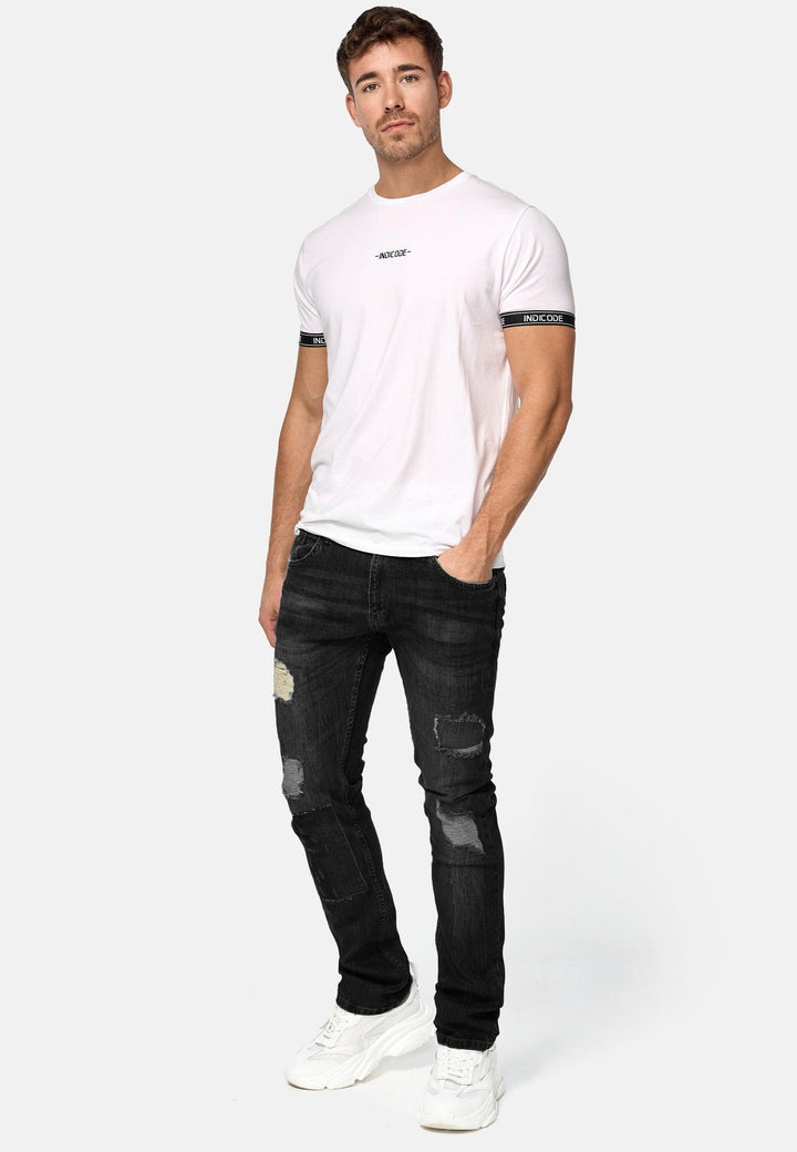 Indicode Herren Mcintyre Jeanshose aus 98% Baumwolle mit 5 Taschen - INDICODE