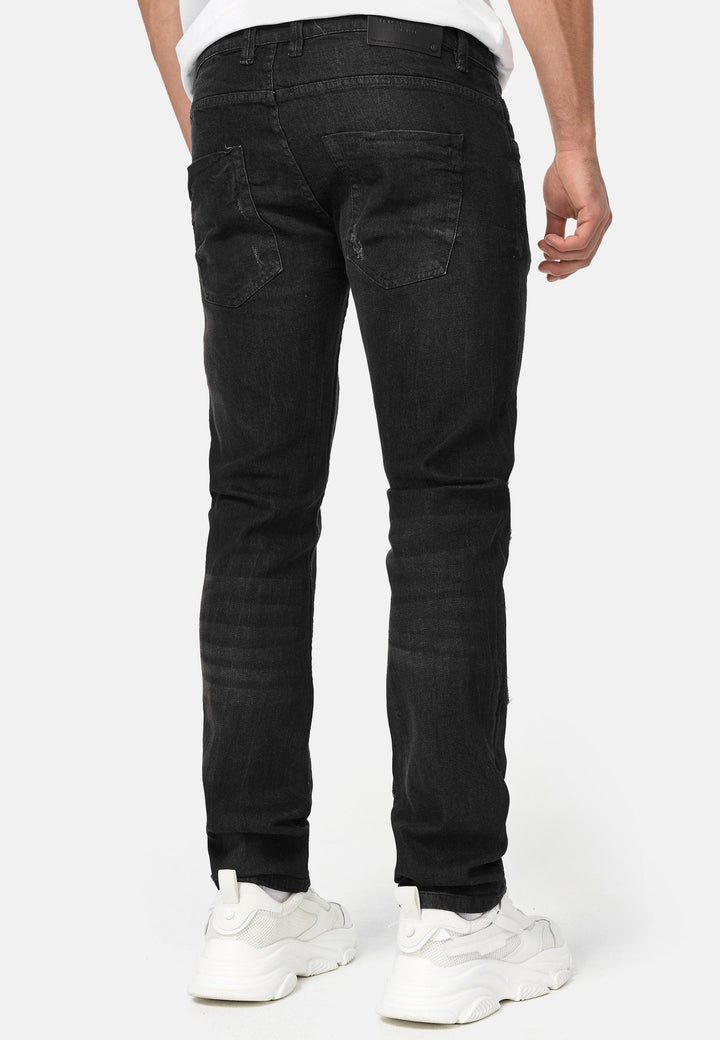 Indicode Herren Mcintyre Jeanshose aus 98% Baumwolle mit 5 Taschen - INDICODE