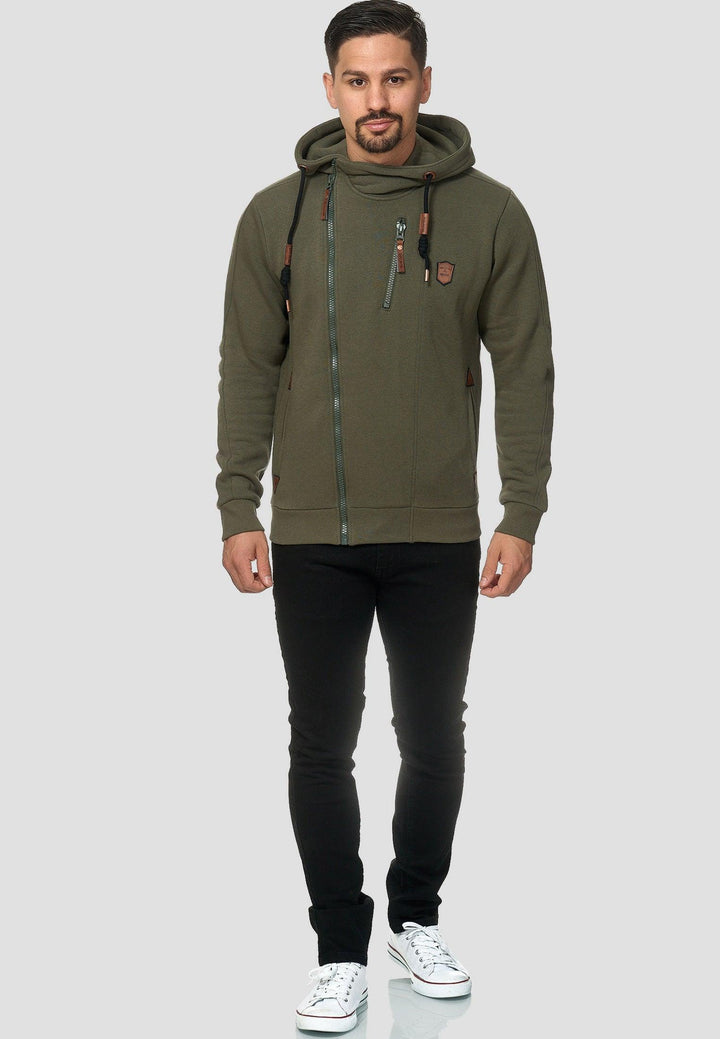 Indicode Herren Elm Kapuzensweatjacke - INDICODE