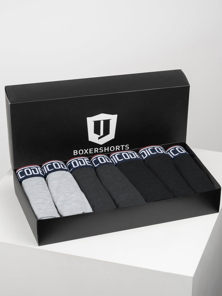 Indicode Herren Johnny 7er Pack Boxershorts aus 95% Baumwolle - INDICODE